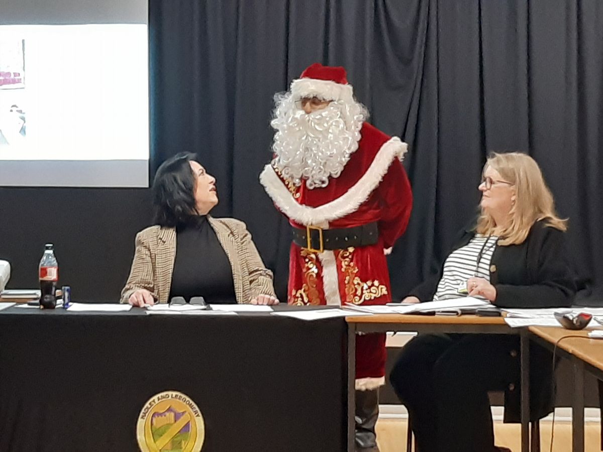 Interfaith Santa drops in on Telford parish council meeting to add new &lsquo;claus&rsquo; to agenda