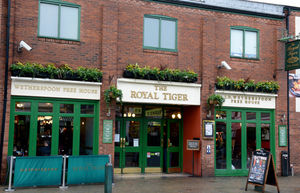 The Royal Tiger in Wednesfield is a converted bakery