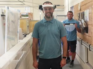 Supporting image for story: Shropshire hospital team creates protective visors for care homes and hospices
