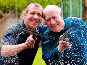 Supporting image for story: Window cleaner John hangs up bucket after 50 years up and down ladders