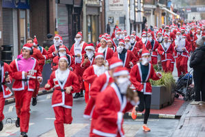 Santa run on Sunday - picture Simon Lewis