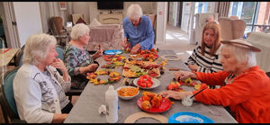 Residents at HC-One’s Lime Trees Care Home creating autumnal wreaths