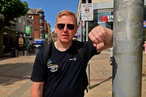 John Walsh from Whitmore Reans doesn't drive, but said the roads are terrible to cross