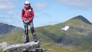 Head for heights – Pete Craven, 78, from Tettenhall, has climbed all 282 Munro mountains in Scotland twice, here at Meall Gorm this year.