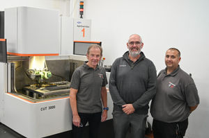 Brandauer's senior team (from left): Chairman David Chapman, chief executive Rowan Crozier and manufacturing director Stuart Berry
