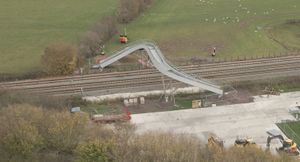 The bridge as seen from the air