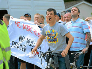 Supporting image for story: EDL Shrewsbury prayer centre protest ends peacefully