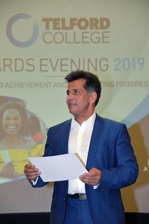 Mo Chaudry at the college’s awards event last year