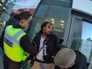 Supporting image for story: Two men in custody following chase through Wolverhampton City Centre where combat knives recovered and officers racially abused and assaulted