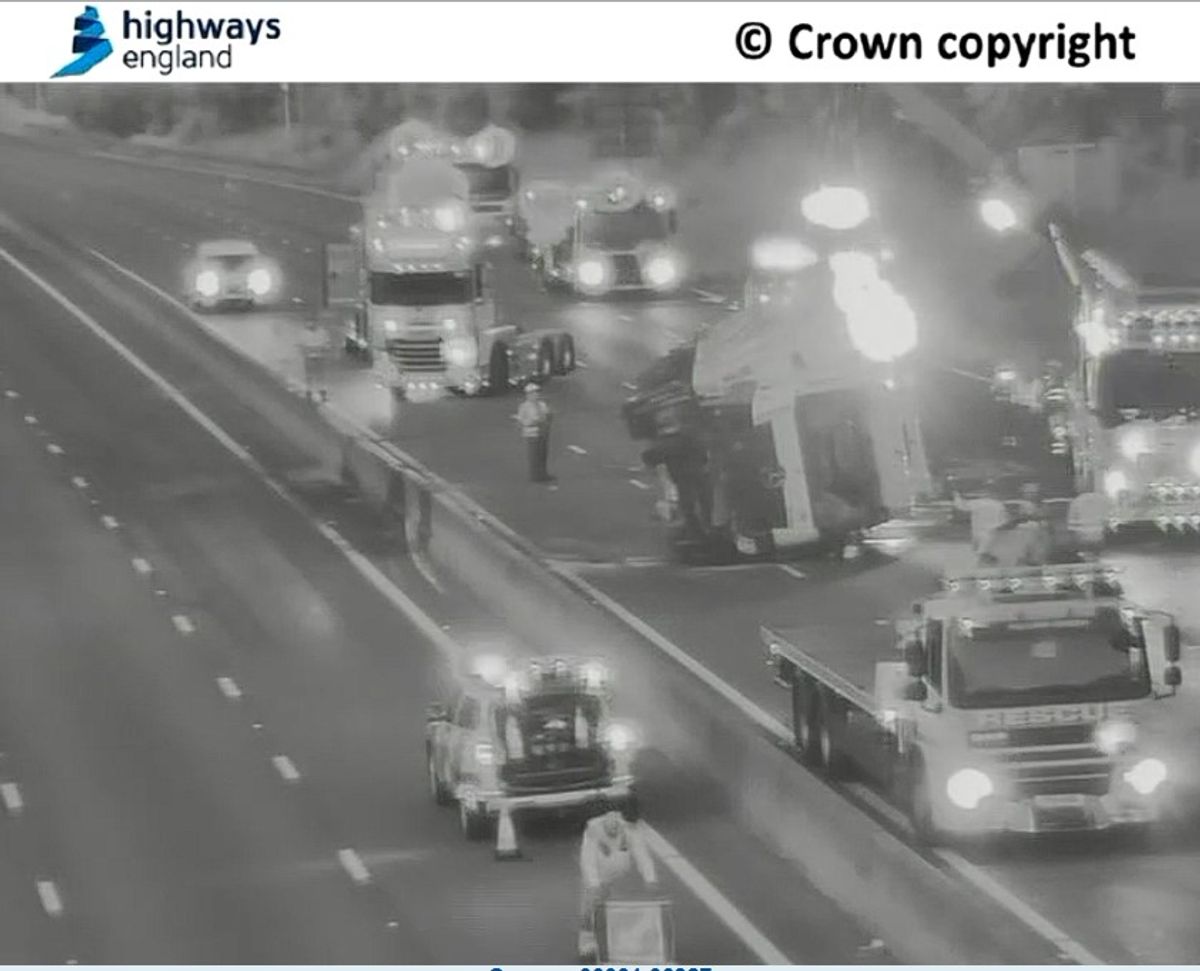 M6 still closed after overturned HGV lorry caused so much damage the carriageways need resurfacing