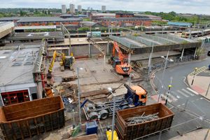 Demolition work at the the railway station in Wolverhampton is progressing well