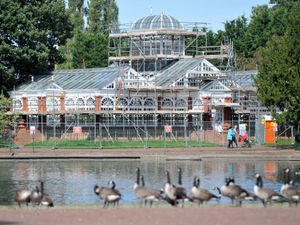 Supporting image for story: Scaffolding goes up around West Park conservatory as it is given a facelift