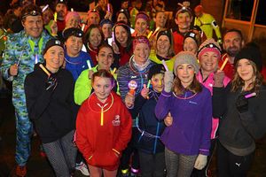 The glow run in Cleobury Mortimer