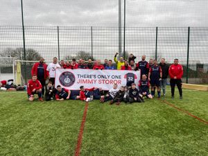 Supporting image for story: Men vs Fat West Bromwich footballers looking for national cup glory