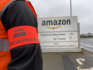 Supporting image for story: Amazon workers strike at West Midlands site in long-running pay row