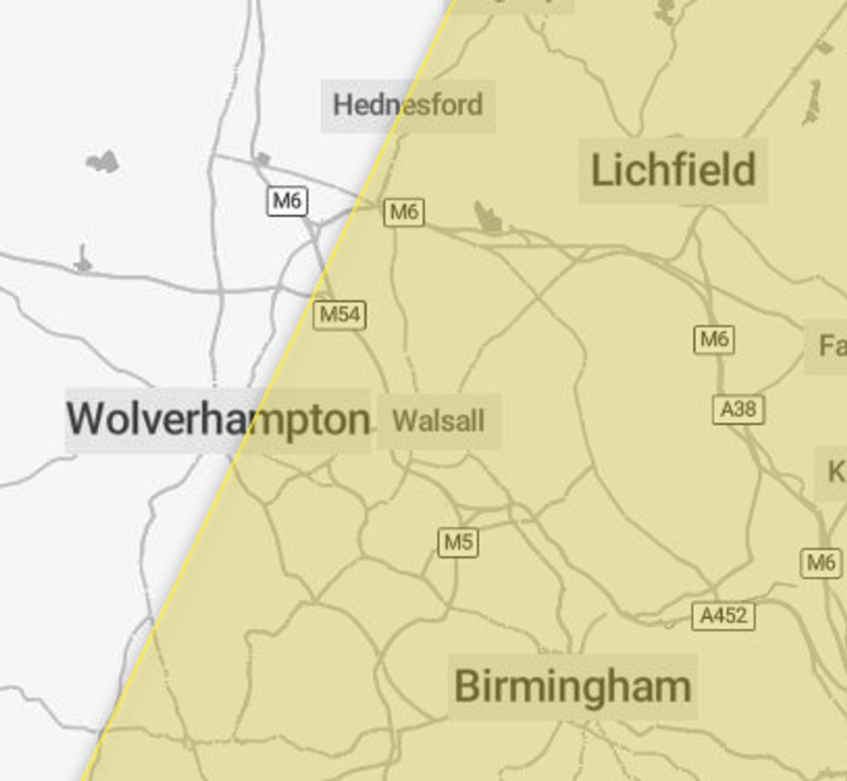 Met Office issues a West Midlands yellow weather warning for high winds and heavy rain - heres when the rain is expected to fall