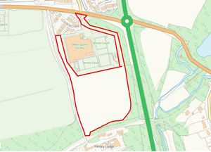 Shropshire Council has shown the area that is being proposed to build 72 homes. Picture: Shropshire Council