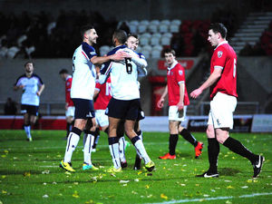 Supporting image for story: Report and pictures: FC United of Manchester (1) v AFC Telford (2) in the FA Trophy