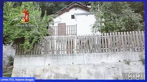 The house where police say the young British model was held