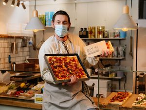 Supporting image for story: New Italian stall grabs 'a pizza' the action at Shrewsbury market