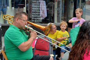 Brass Quartet 'The Brass Buttons' perform
