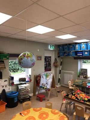Energy efficient lights and heating at Border Pre-School