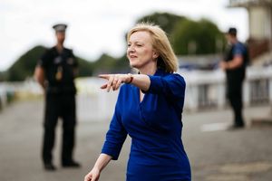 Liz Truss at Ludlow Racecourse