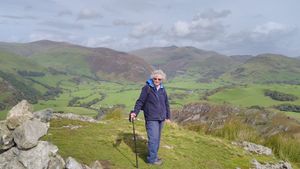 Keen walker Brenda Jones in later life