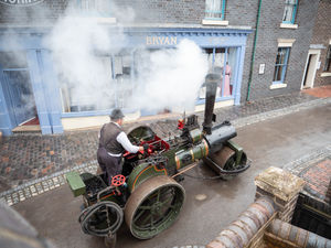 Billy the steam roller at Blists Hill Victorian Town for the Steam in Miniature event