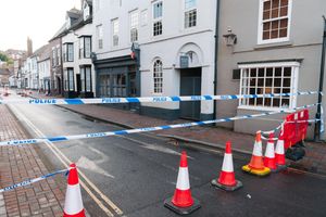 St Johns Street, Bridgnorth, is still closed after the four-car crash on Tuesday evening.