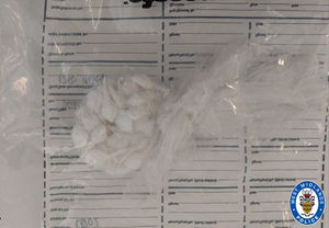 A package of drugs was recovered. Photo: West Midlands Police