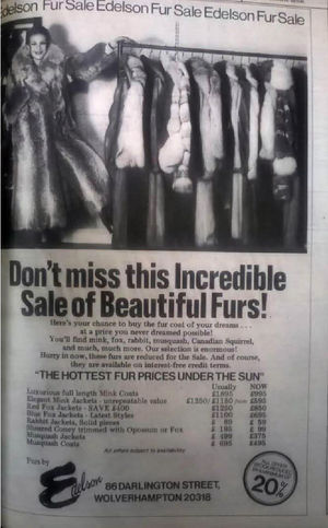 Fur real: you don't see many adverts like this today
