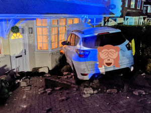 Supporting image for story: Driver flees after car crashes into Rowley Regis home