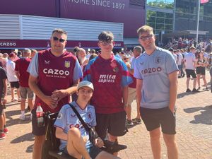 Supporting image for story: Football fan marks year in hospital with Villa trip