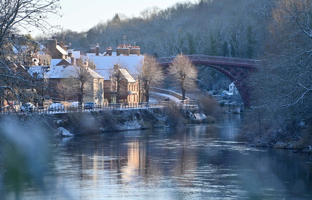 Watch: Residents in Ironbridge wake up to a winter wonderland as snow continues to grip Shropshire