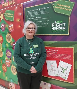Asda Donnington Wood Community Champion, June Walker, who has received a British Empire Medal for her efforts during the pandemic.