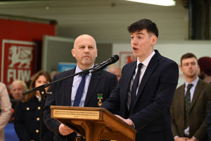 Ieuan and Sion Edwards of Edwards of Conwy officially opened the Winter Fair on Monday morning