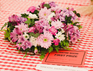 A first prize winner in the wreath, swag or garland category. Image by Ben L Brown Photography