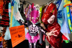 Rose Allison and Jude Hares in the spirit of spooky season