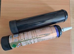 These large containers are the size of a 2 litre bottle and eight were seized in total. Picture: Oswestry Police