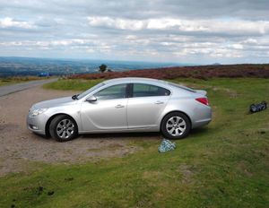 Damage caused to the car. Picture: Shropshire Cops.