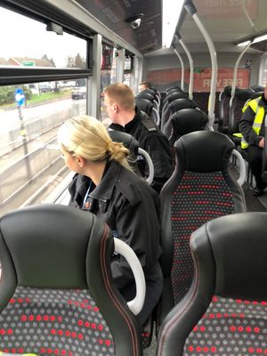 Police looking out for drivers on their mobiles. Picture: Safer Travel Police