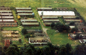 The Sheriffhales prisoner of war camp – pictured here in about 1970 shortly before most huts were demolished – held first Italian, then German prisoners.