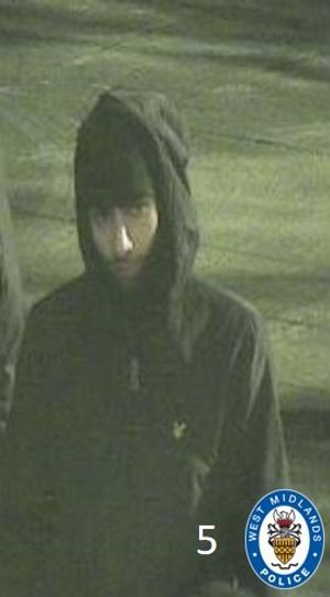 West Midlands Police are appealing for information on the individuals pictured here
