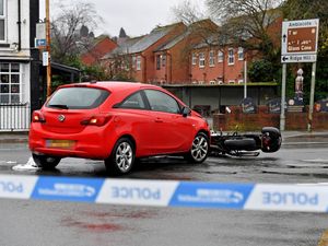 Supporting image for story: WATCH: Man taken to hospital with 'potentially serious injuries' after crash between car and motorbike as major road in Stourbridge remains closed