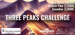 Three Peaks Challenge, a total of 11,182 ft