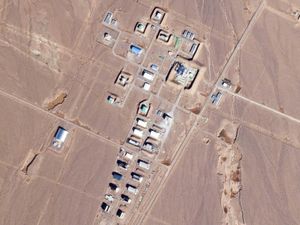 Supporting image for story: Satellite photos show Israeli strike likely hit Iran Revolutionary Guard base