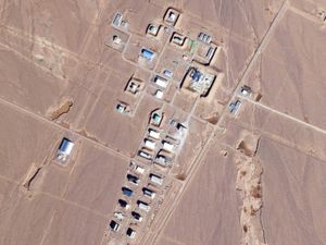 Supporting image for story: Satellite photos show Israeli strike likely hit Iran Revolutionary Guard base