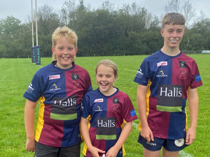 Supporting image for story: South Shropshire rugby players help to spread word on Halls brand 