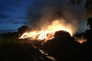 The fire is thought to have been started deliberately. Photo: @SFRS_JT